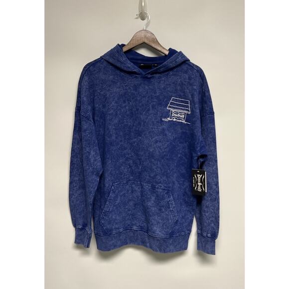 NWT Dogg Supply by Snoop Dogg Mens Tie Dye Hoodie Sweatshirt Small Royal Blue - Picture 3 of 16